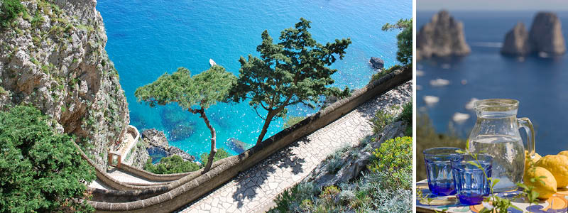 Udsigt fra øen, Capri. Italien.